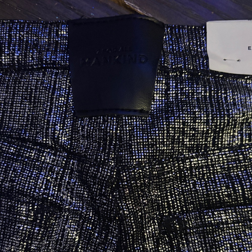 7 for mankind Black and Silver jeans